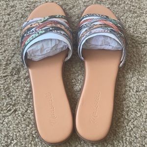 Madewell Multicolor Snake Skin Tracie Sandals